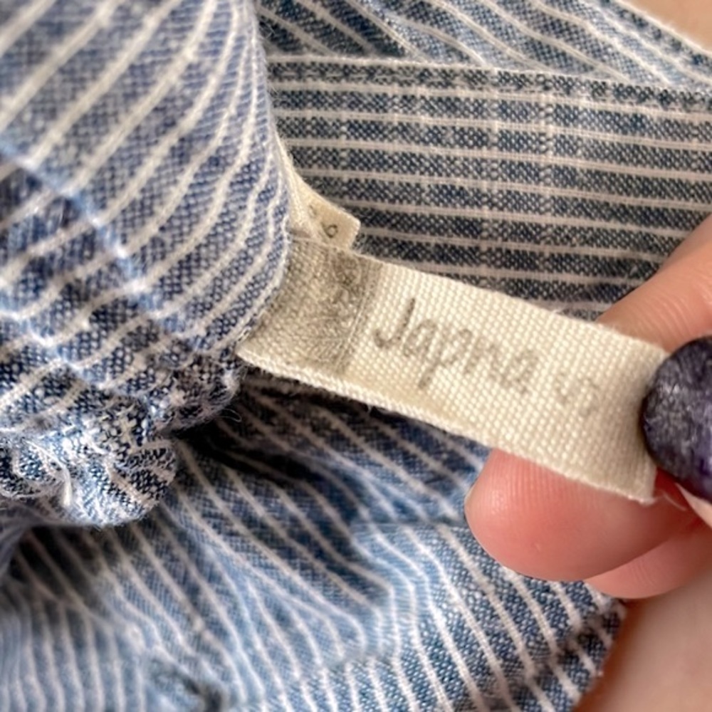 2/$12 Japna NWOT Pinstripe Pantsuit - Blue - Picture 5 of 5